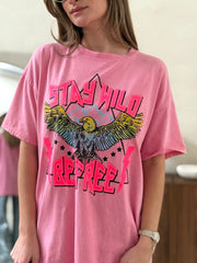 Le T-shirt Lena rose - Gualap