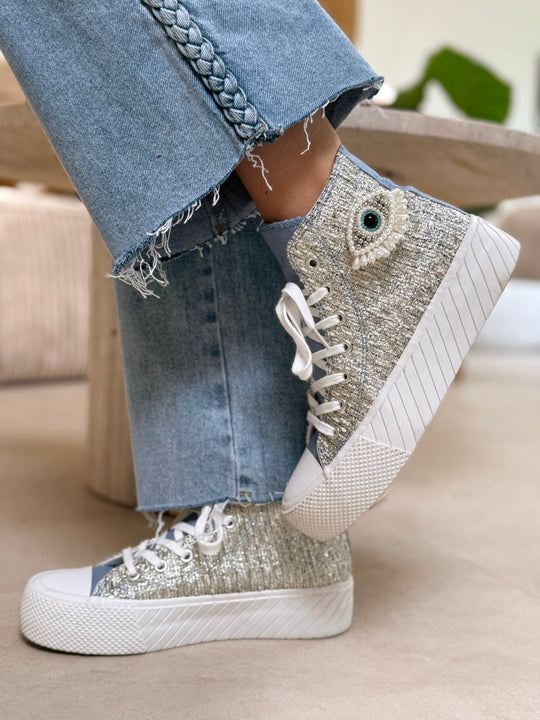 Les baskets Tessa bleu - Gualap
