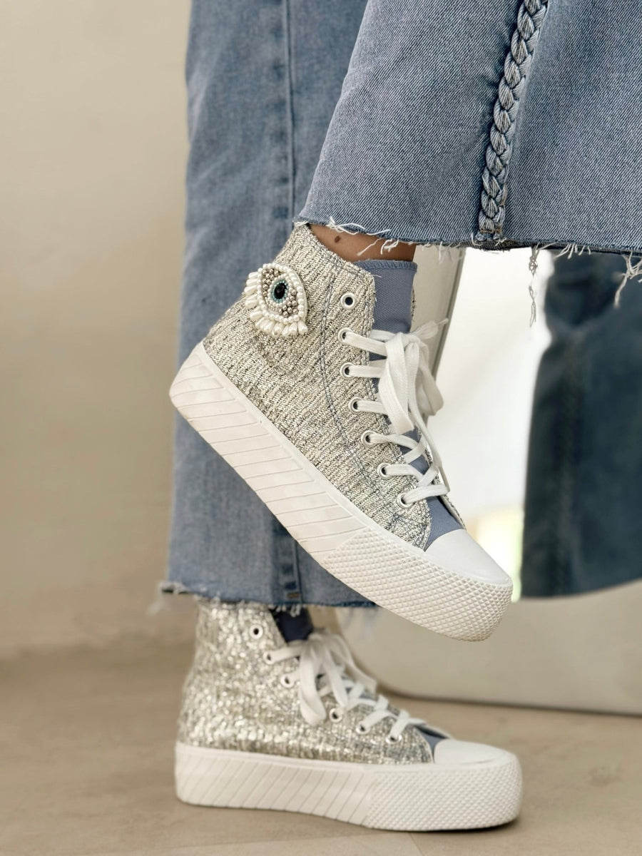 Les baskets Tessa bleu - Gualap