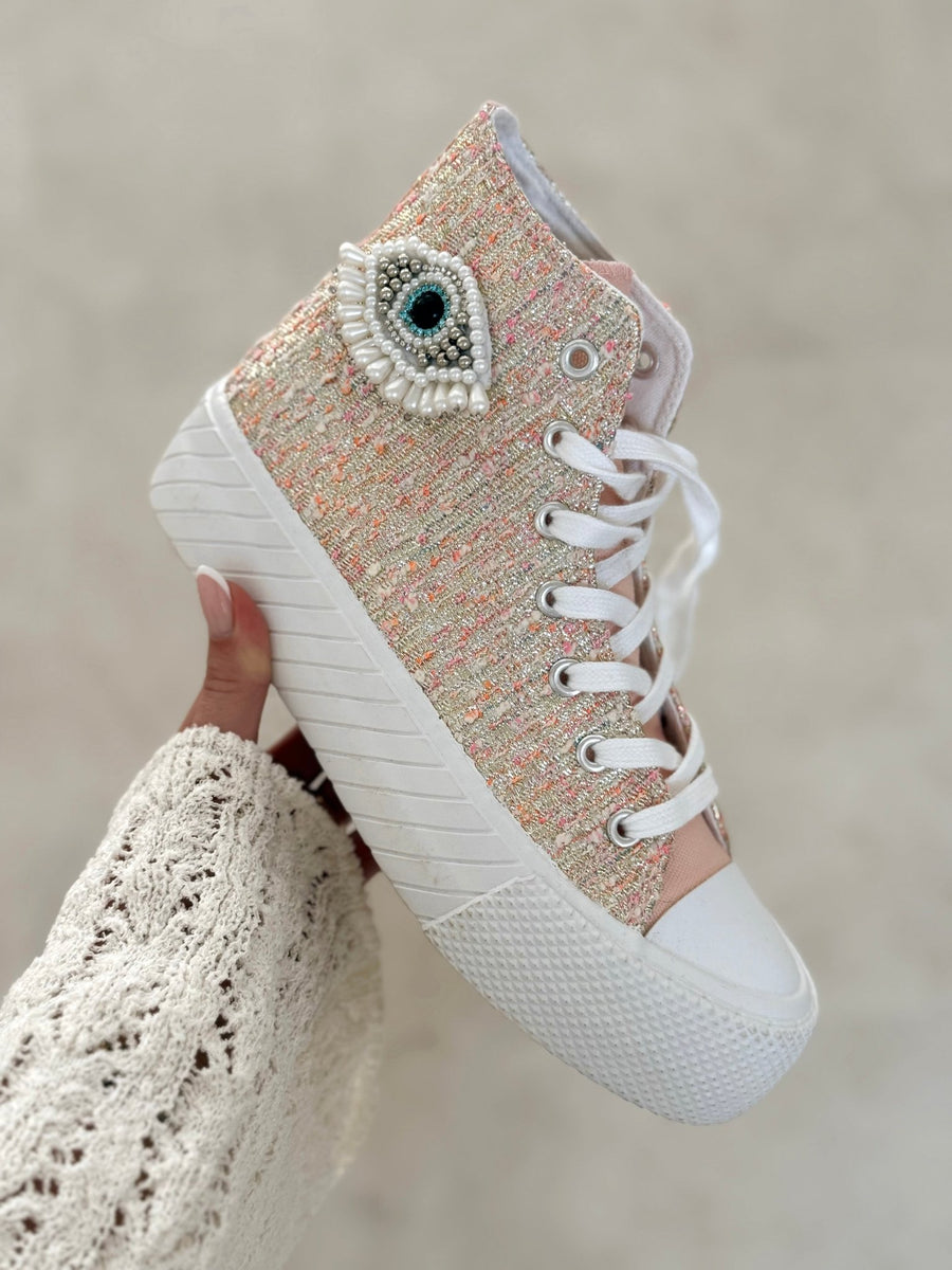 Les baskets Tessa rose - Gualap