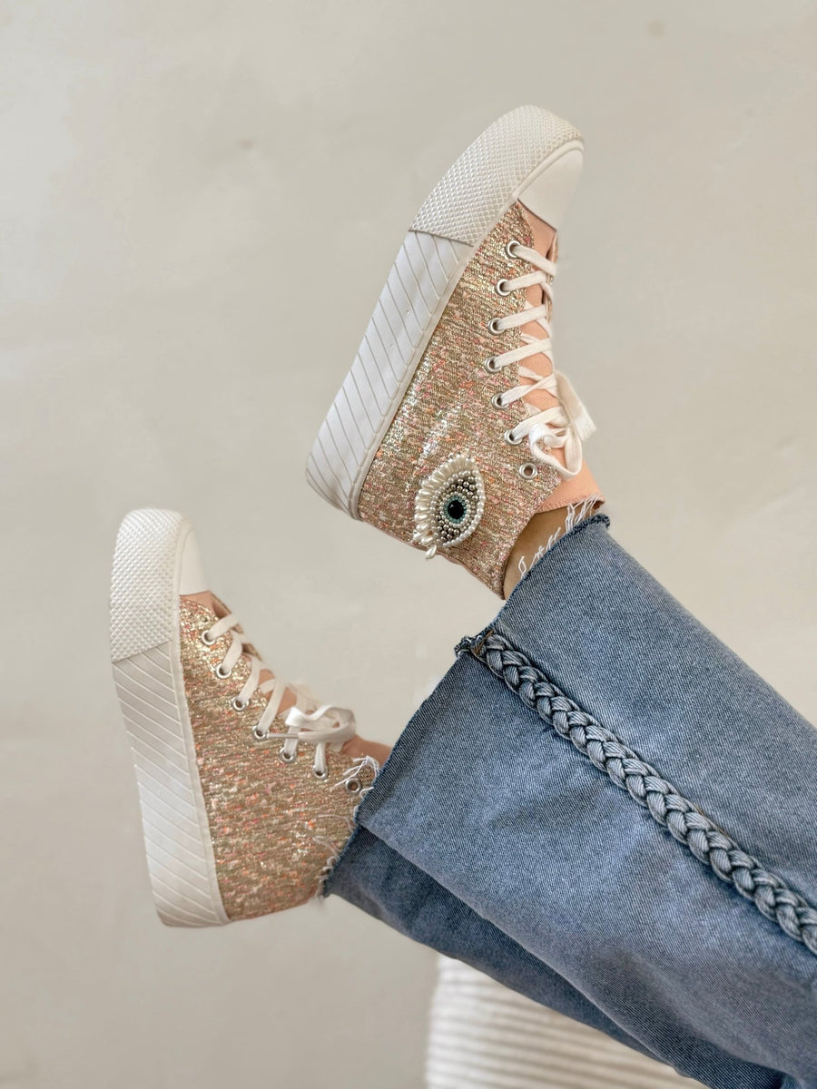 Les baskets Tessa rose - Gualap