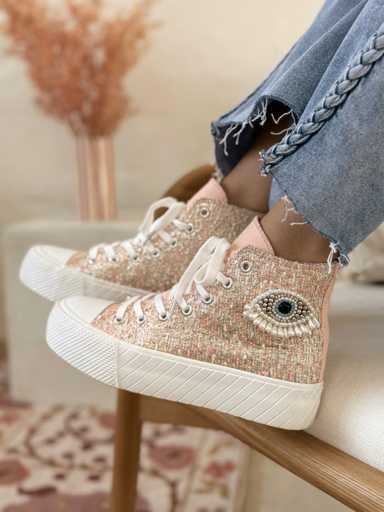 Les baskets Tessa rose - Gualap