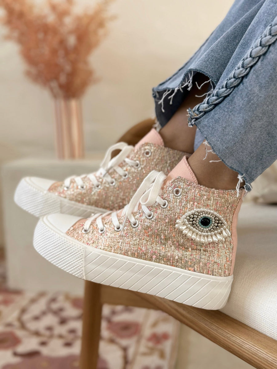 Les baskets Tessa rose - Gualap