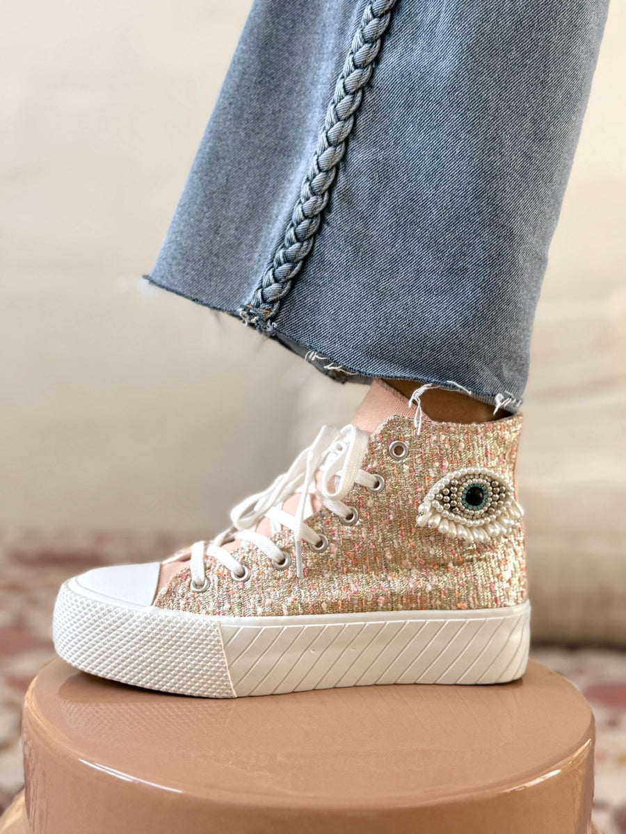 Les baskets Tessa rose - Gualap