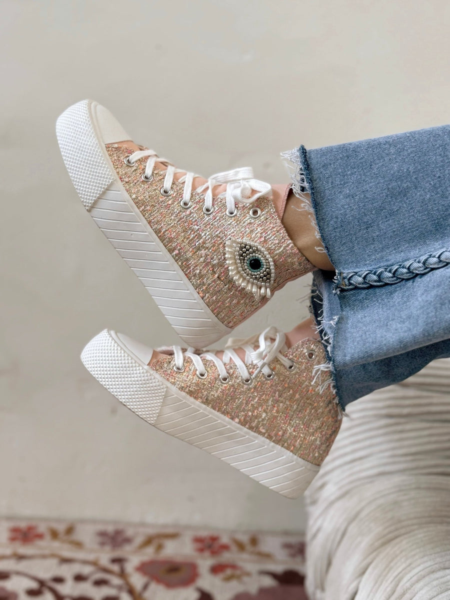 Les baskets Tessa rose - Gualap