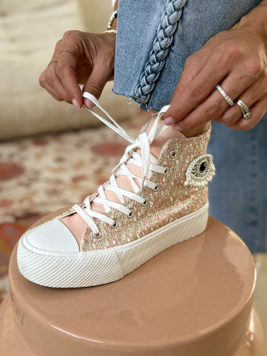 Les baskets Tessa rose - Gualap
