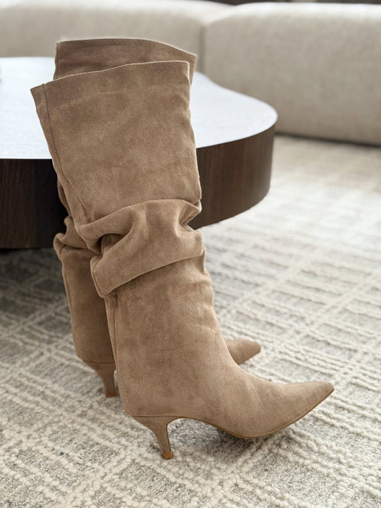 Les bottes Kessy beige - Gualap