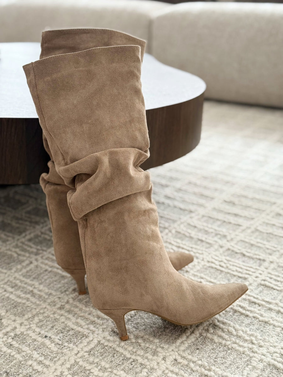 Les bottes Kessy beige - Gualap