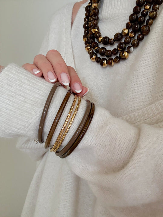 Les bracelets harriet marron - Gualap