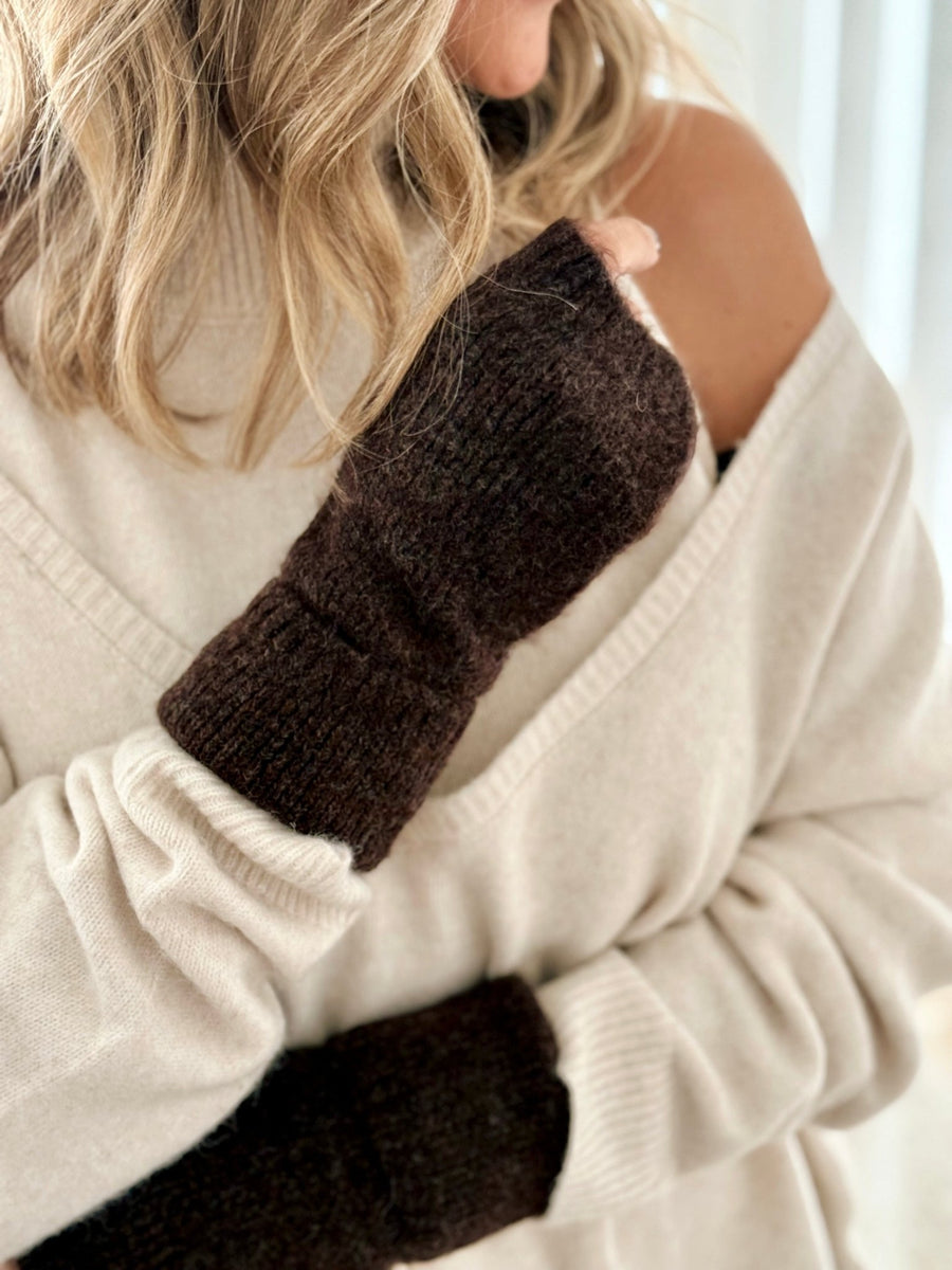 Les mitaines Ness marron - Gualap