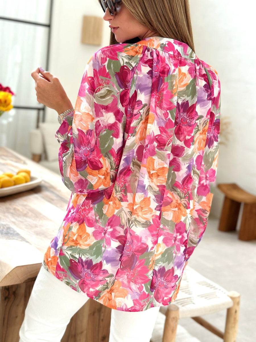 Le chemise Elise rose-Gualap