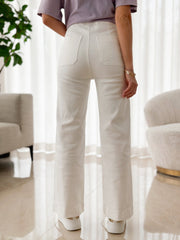 Le jeans Calista blanc-Gualap